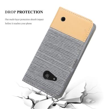 Nokia Lumia 550 lommebokdeksel etui (grå)