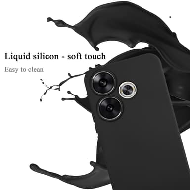 Xiaomi Poco F6 silikondeksel case (svart)