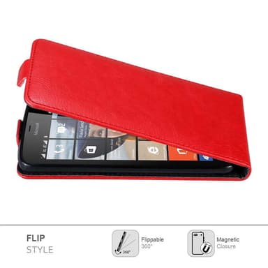 Nokia Lumia 640 deksel flip cover (rød)