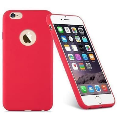 Deksel iPhone 6 PLUS / 6S PLUS Silikon cover (rød)
