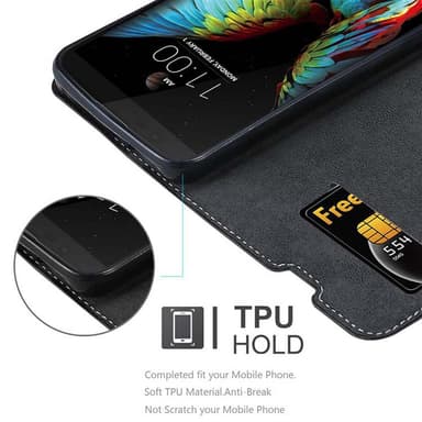 LG K10 2016 Deksel Case Cover (svart)