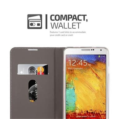 Samsung Galaxy NOTE 3 lommebokdeksel etui (grå)