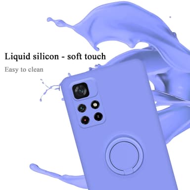 Deksel Xiaomi POCO M4 PRO 5G Ring Case (lilla)