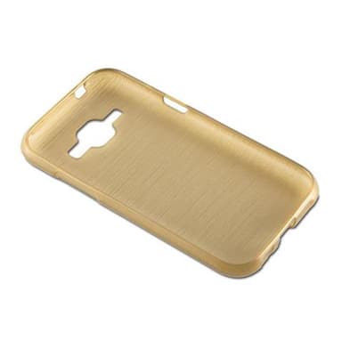 Samsung Galaxy J1 2015 silikondeksel cover (gold)