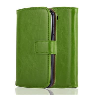 Samsung Galaxy S4 lommebokdeksel etui (grønn)
