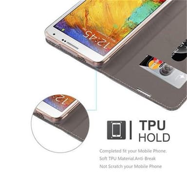 Samsung Galaxy NOTE 3 lommebokdeksel etui (grå)