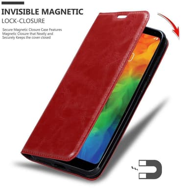 LG Q7 / Q7a / Q7+ lommebokdeksel case (rød)