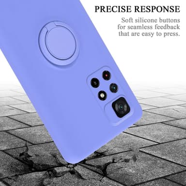 Deksel Xiaomi POCO M4 PRO 5G Ring Case (lilla)