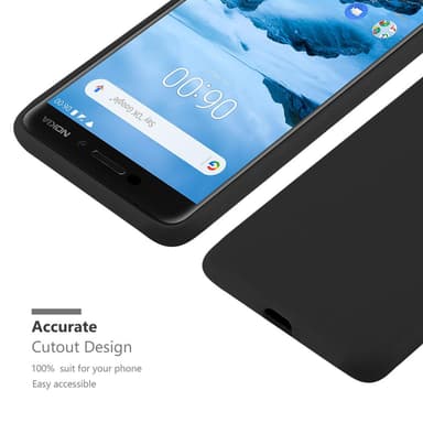 Deksel Nokia 6.1 Silikon cover (svart)