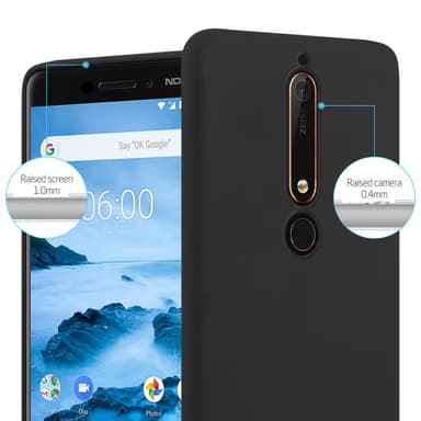 Deksel Nokia 6.1 Silikon cover (svart)