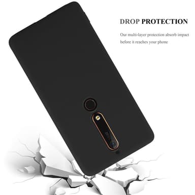 Deksel Nokia 6.1 Silikon cover (svart)