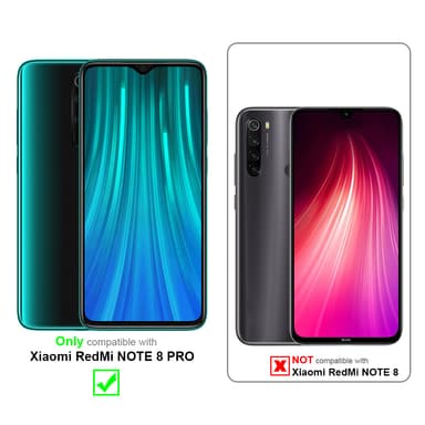 Xiaomi RedMi NOTE 8 PRO lommebokdeksel Blomster (grå)
