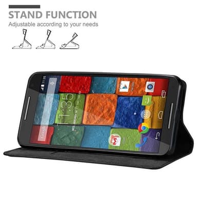 Motorola MOTO X2 lommebokdeksel case (svart)