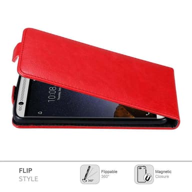 ZTE Axon 7 deksel flip cover (rød)