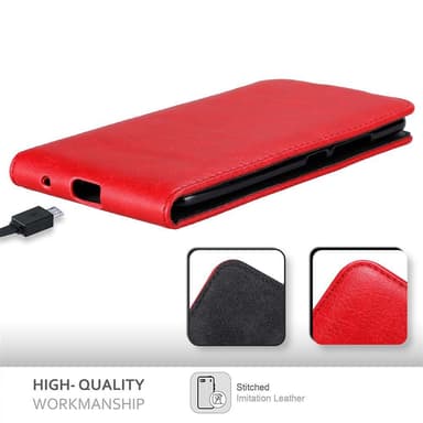 ZTE Axon 7 deksel flip cover (rød)
