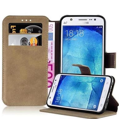 Samsung Galaxy J5 2015 lommebokdeksel etui (brun)