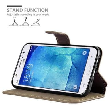 Samsung Galaxy J5 2015 lommebokdeksel etui (brun)