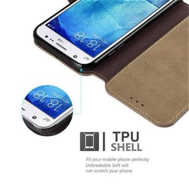 Samsung Galaxy J5 2015 lommebokdeksel etui (brun)