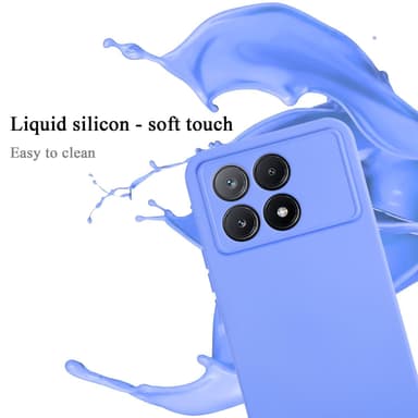 Xiaomi Poco X6 Pro silikondeksel case (Lilla)