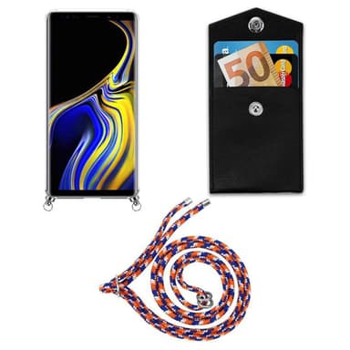 Samsung Galaxy NOTE 9 Deksel med Halskjede (blå)