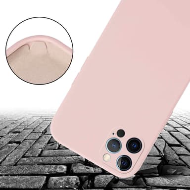 Deksel iPhone 12 / 12 PRO med Halskjede (rosa)