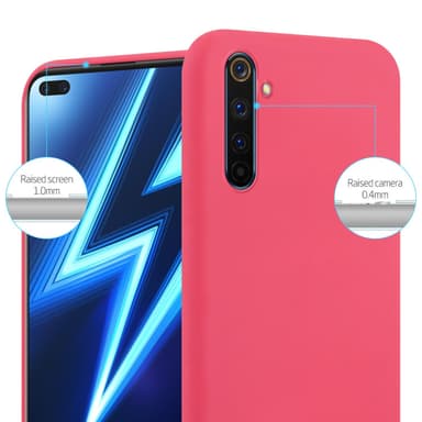 Deksel Realme 6 PRO Silikon cover (rød)