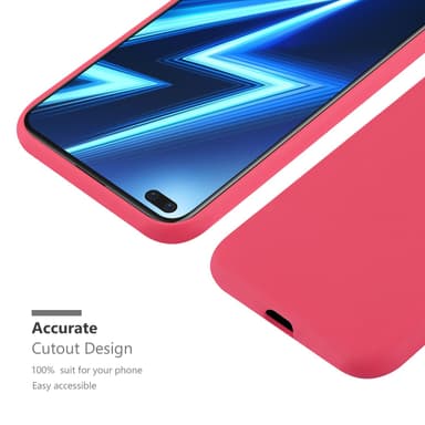 Deksel Realme 6 PRO Silikon cover (rød)