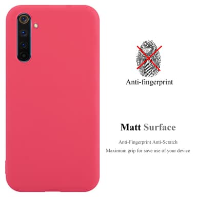 Deksel Realme 6 PRO Silikon cover (rød)