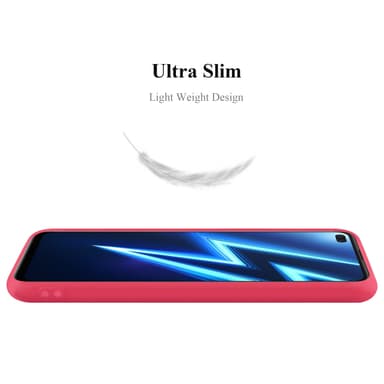 Deksel Realme 6 PRO Silikon cover (rød)
