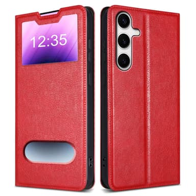 Samsung Galaxy S24 lommebokdeksel cover (Rød)