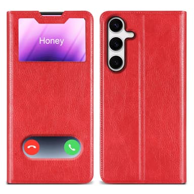 Samsung Galaxy S24 lommebokdeksel cover (Rød)