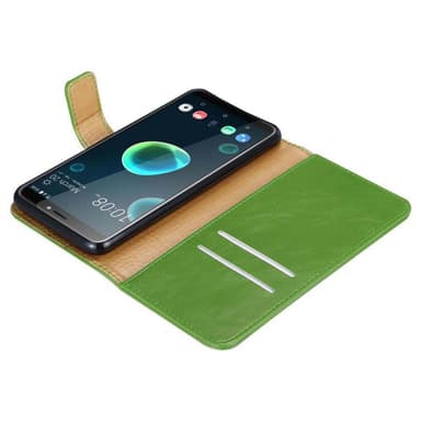 HTC Desire 12 PLUS lommebokdeksel etui (grønn)