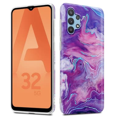 Samsung Galaxy A32 5G lommebokdeksel etui (lilla)