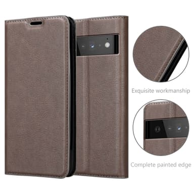Google PIXEL 6 PRO lommebokdeksel case (brun)