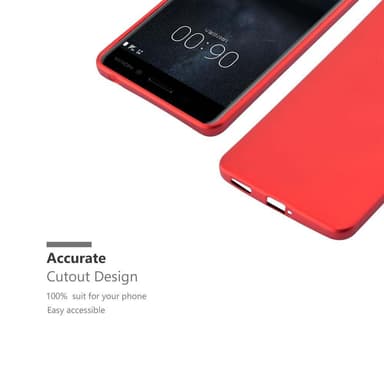 Deksel Nokia 6 2017 Case Cover (rød)