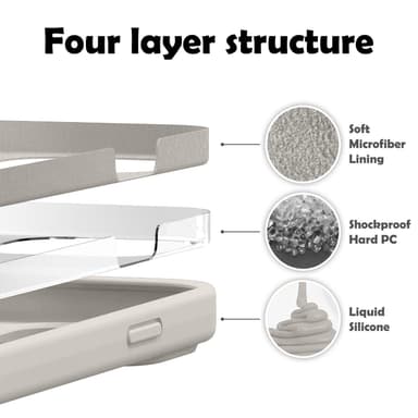 Deksel iPhone 14 PRO case (grå)