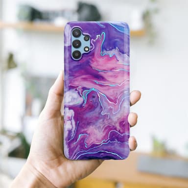 Samsung Galaxy A32 5G lommebokdeksel etui (lilla)