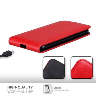 OnePlus Nord 2 5G deksel flip cover (rød)