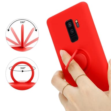 Deksel Samsung Galaxy S9 PLUS Ring Case (rød)