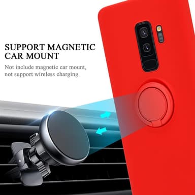 Deksel Samsung Galaxy S9 PLUS Ring Case (rød)