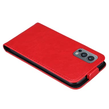 OnePlus Nord 2 5G deksel flip cover (rød)