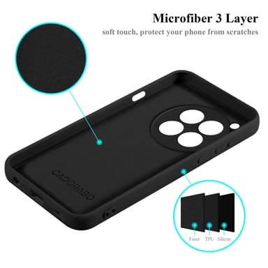OnePlus 12 silikondeksel case (Svart)