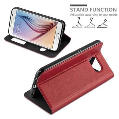 Samsung Galaxy S6 lommebokdeksel cover (rød)