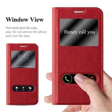 Samsung Galaxy S6 lommebokdeksel cover (rød)