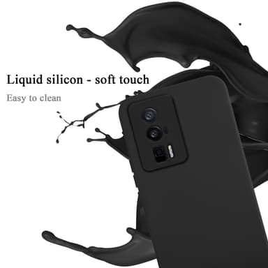 Xiaomi Poco F5 Pro silikondeksel case (svart)