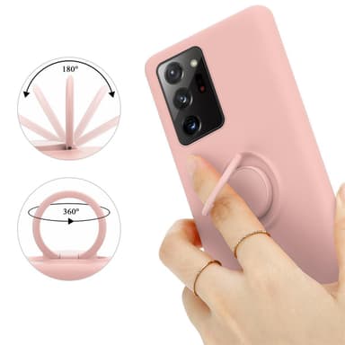 Deksel Samsung Galaxy NOTE 20 ULTRA Ring Case (rosa)