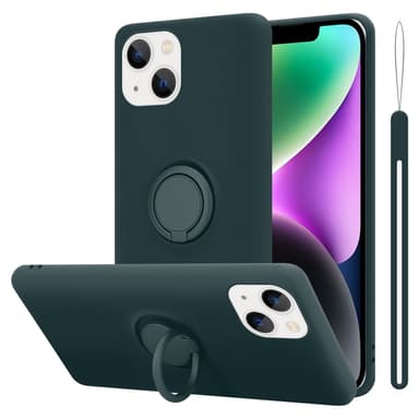 Deksel iPhone 14 PLUS Ring Case (grønn)