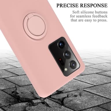 Deksel Samsung Galaxy NOTE 20 ULTRA Ring Case (rosa)