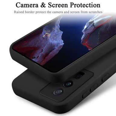 Xiaomi Poco F5 Pro silikondeksel case (svart)
