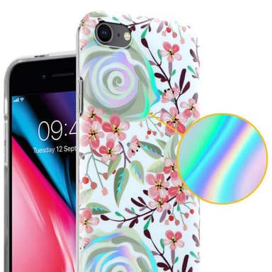 iPhone 7 / 7S / 8 / SE 2020 lommebokdeksel Blomster